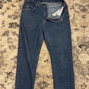 Wrangler Dark Blue Straight Jeans